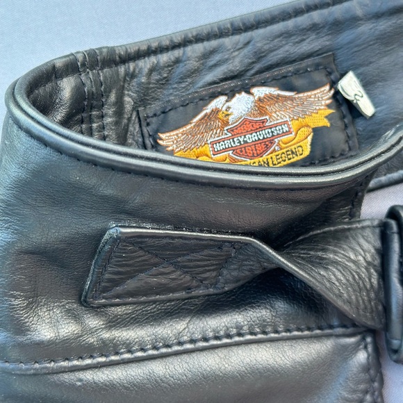 Pair Of Harley Davidson Leather Chaps Size WS - Picture 2 of 13